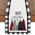 thumbnail image 5 of Camino de mesa navideño de 5 piezas, decoración de mesa de comedor de cocina de vacaciones de invierno de temporada para decoración de fiesta en el hogar interior y exterior, 5 of 5