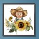 thumbnail image 1 of Pintura de diamante 5D DIY taladro redondo completo granja vaquero niños Kit decoración del hogar Hugtrwg Para estrenar, 1 of 9