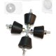 thumbnail image 3 of Bloques silenciosos para aire acondicionado, almohadillas antivibración, aislador de vibraciones de caucho para acondicionadores de aire, soporte resistente, almohadilla amortiguadora, bloque, 3 of 3