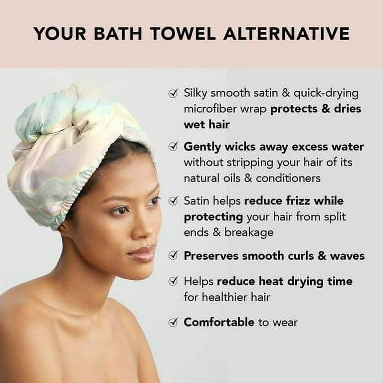 Heated hair towel sale