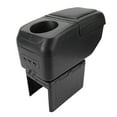 thumbnail image 1 of Armrest Box, Universal Car Center Console Armrest with Double Layer Storage and 6 USB Ports, Adjustable PU Leather Armrest Storage Box for Car Truck SUV, 12.6 X 5.5 X 5.7 Inch, 1 of 7