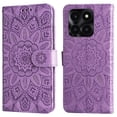 thumbnail image 2 of Funda tipo cartera GANGXUN para Honor X6A , diseño girasol, cuero PU, soporte, cierre magnético, tarjetero, 2 of 5