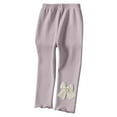 thumbnail image 2 of Antinious Kids Casual Athletic Pants,Toddler Outer Pants,Children's Thick Woolen Leggings Thick Long Pants And Girls' Pants For Outerwear,Purple,140, 2 of 5