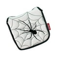 thumbnail image 1 of Universal Golf Mallet Putter Cover Square Headcover Magnetic Protector Magnetic Closure Guard Spider White, 1 of 9