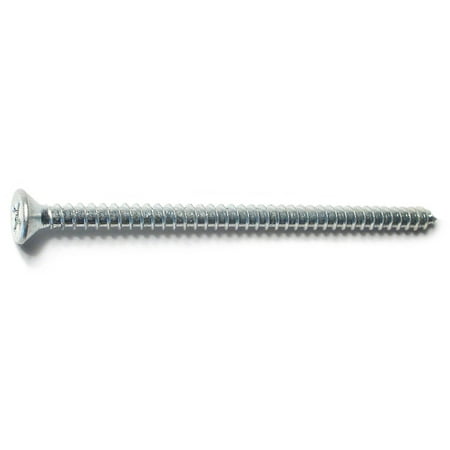 

#9 x 3 Zinc Plated Steel Phillips Flat Head Hinge Screws