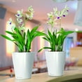 thumbnail image 5 of DELTINI Shiny Taupe High Gloss, Self-watering Small Indoor Planter, H7.5 L5.9 W5.9 in, 5 of 7