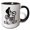 Black/White, variant on 3drose, Mountain Bike Dirt Is All I Need - Mud Splash Downhill, 11oz Mug