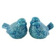 thumbnail image 2 of Urban Trends Collection: Ceramic Bird Figurine, Gloss Finish, Turquoise, 2 of 2
