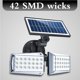 thumbnail image 4 of Luz De Pared Led Solar Microondas Luz De Inducción Del Cuerpo Humano Doble Cabezal Giratorio Hogar Patio Impermeable Farola Solar 42 Leds Scienceny HA014781-00, 4 of 7
