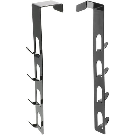 

2 Pcs Door Hook Hanger for Bags Organizer Hangers Rack Bedroom Towel Coat On The Hooks Keys Black in