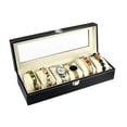 thumbnail image 4 of Ktaxon Leather 6 Slots Wrist Watch Storage Box Holder Organizer Case, 4 of 7