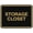 Black Gold, variant on Signs ByLITA Classic Framed Storage Closet Sign | Durable Material | Office Sign (Black Gold) - Large