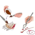 thumbnail image 4 of Cake Decorating Set,Cake Decorating Tips Decorating Spoon Stainless Steel Decoration Spoon Set Decorative Spoon Dressing Spoon Chocolate Spoon Cake Chocolate Decorating Pencil Spoon Tools, 4 of 6