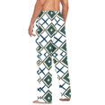 thumbnail image 3 of FORMRS Mens Pajama Pants with Pockets Cotton Sleepwear Lounge Bottoms Sizes S-2XL, Gold Geometric Pattern, 3 of 7