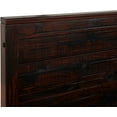thumbnail image 4 of Camaflexi Baja Platform Bed, Solid Pine Wooden Bed Frame, Twin, Walnut 100% Solid Wood, 4 of 10