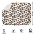 thumbnail image 2 of 2 Pcs Sunflowers Dish Drying Mat - 18 X 24 Inch Floral Absorbent Microfiber Kitchen Counter Mat – Quick-Dry Dish Rack Alternative, Dish Drying Pad for Dishes, Cups, Utensils, Pots & Pans, 2 of 3