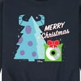 thumbnail image 3 of Monsters Inc - Merry Christmas Monsters Inc - Men's Crew Neck Fleece Pullover, 3 of 5