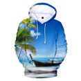 thumbnail image 2 of Sudadera con capucha de árbol de playa, molino de viento, vacaciones, 3D, para hombre, informal, de manga larga, para otoño, ropa de calle de gran tamaño, 2 of 5