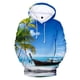 thumbnail image 2 of Sudadera con capucha de árbol de playa, molino de viento, vacaciones, 3D, para hombre, informal, de manga larga, para otoño, ropa de calle de gran tamaño, 2 of 5