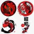 thumbnail image 2 of Pegatina de vinilo con diseño de pez koi nadando, Yin Yang, arte de pared, tatuaje de Carpe Diem, calavera, pegatinas de personalidad para coche, bricolaje, 3D, RV, 2 of 5