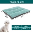 thumbnail image 3 of Vaukki Dog Bed with Non Slip Bottom,Removable Machine Washable Soft Plush Dog Crate Bed,23.6"x18.5",Green, 3 of 8