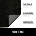 thumbnail image 3 of GORILLA GRIP Ultra Absorbent Grippy Doormat for Muddy Dog Paws, Machine Washable Soakstopper Rugs Cleaner Floors, Bed Mat for Dirty Dogs, Indoor Entrance Door Rug Pet Bed Mats 24x17 Black, 3 of 10