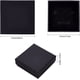 thumbnail image 2 of Paquete de 12 cajas cuadradas de cartón Kraft para joyas, collares, anillos y pendientes. Medidas: 10 x 10 x 3,5 cm. Color: Negro., 2 of 9