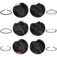 thumbnail image 2 of Diadema De Metal YONGSHENG Spring Wave Hoop Accesorios Para Peinados Unisex 6 Piezas, 2 of 4