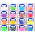 thumbnail image 1 of Really Useful Plastic Storage Box 0.14 Litre Organiser (16 x 0.14L) Clear Frame with Clear Boxes, 1 of 2
