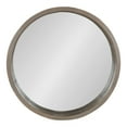 thumbnail image 4 of Kate and Laurel Hutton Round Decorative Modern Wood Frame Wall Mirror, 22 Inch Diameter, Graywash Finish, 4 of 7