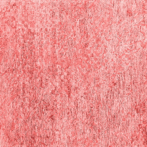 Ahgly Company Indoor Square Abstract Red Contemporary Area Rugs, 7' Square