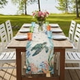 thumbnail image 4 of Table Runners 48 Inches Long Dress Scarves, Sea Turtle Coastal Farmhouse Kitchen/Dining Table Runner, Short Coffee Tablerunners, Summer Nautical Starfish Coral Beige 13x48 Inch, 4 of 9