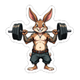 thumbnail image 4 of Waterproof Vinyl Stickers Gangster Bunny Cartoon Style for Laptops Notebooks Suitcases, 4 of 9