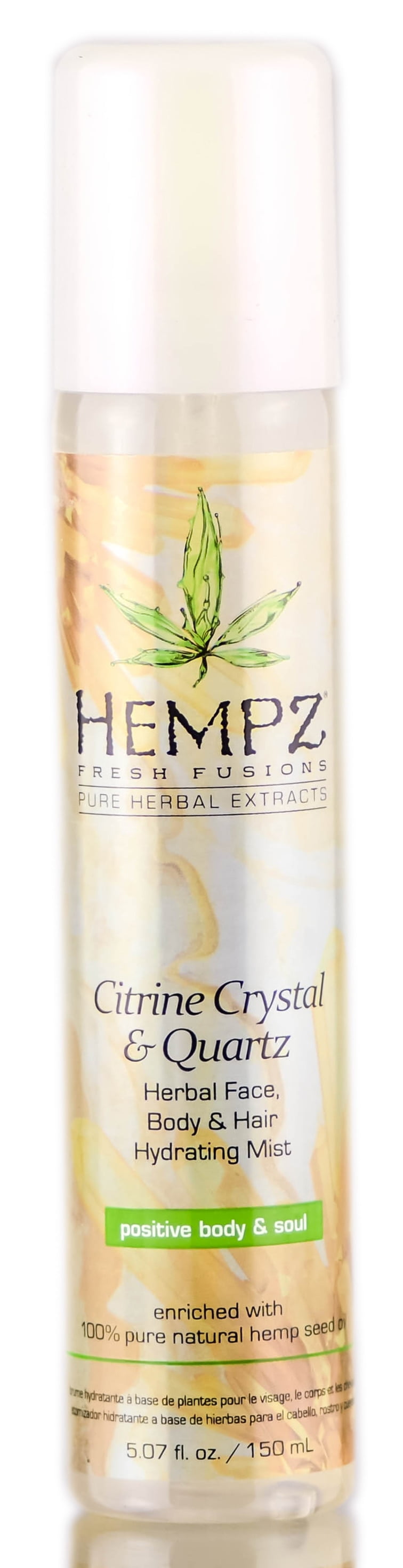 Hempz Citrine Crystal & Quartz Herbal Face, Body, & Hair Hydrating Mist
