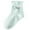 Green Socks for Kids, variant on Toddlers Girls Crew Socks Cute Cotton Lightweight Breathable Solid Color Lace Splice Comfort Quarter Sock for 1-13 Year Teens Kids