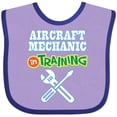 thumbnail image 3 of Inktastic Aircraft Mechanic in Training Future Occupation Boys or Girls Baby Bib, 3 of 4