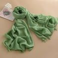 thumbnail image 2 of Cekizud Scarves for Women Elegant Solid Thin Silk Scarf All Season Air Conditioner Shoulder Shawl, 2 of 3