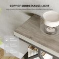 thumbnail image 3 of Industrial 3-Tier Entryway Table with Diamond-Shaped Metal Frame - Console Sofa Table with Open Shelves for Hallway & Foyer, 3 of 5