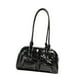 thumbnail image 4 of Bolso de hombro de piel sintética para mujer, bolso de mano con cremallera, elegante bolso para la axila. Negro, 4 of 9