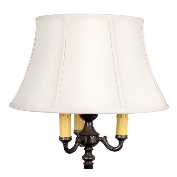 Eggshell Silk 19 Inch Floor Lampshade Replacement