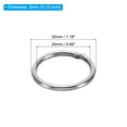 thumbnail image 2 of Unique Bargains 24mm Metal O Rings, 10 Pack 304 Stainless Steel Round Rings for Hardware Bags, 2 of 7