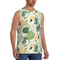 thumbnail image 2 of Kdxio Hawaiian Style for Men's Muscle T-shirt,Sleeveless for Workout Running Athletic Gym Lounge Casual, 2 of 7