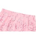 thumbnail image 5 of Topgal Little Big Girls Pajamas Pink & White Bows Lovely 2-Piece Sleepwear for Kids Long Sleeves Pants PJS Size 12, 5 of 6
