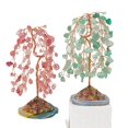 thumbnail image 4 of Nvzi 1 pieza de sauce llorón de piedra natural, árbol de la riqueza de piedra triturada natural, árbol de la energía tejido a mano, árbol de la vida rojo, adorno de decoración para el hogar, 4 of 5