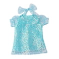 thumbnail image 4 of Vestido casual hecho a mano Zulema para muñecas de 18 pulgadas azul, 4 of 6