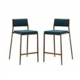 thumbnail image 1 of Tabouret de Comptoir en Acier Inoxydable Bleu 19 X 20 X 35, 1 of 1