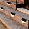 thumbnail image 4 of Flmtop 4Pcs Solar Garden Lights Durable Weather Proof Plastic Solar LED Stair Decorative Light for Garden, 4 of 8
