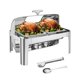 thumbnail image 2 of Set de buffet con charola visible de 9QT, calentador de comida inoxidable, servidor comercial para catering, 2 of 6