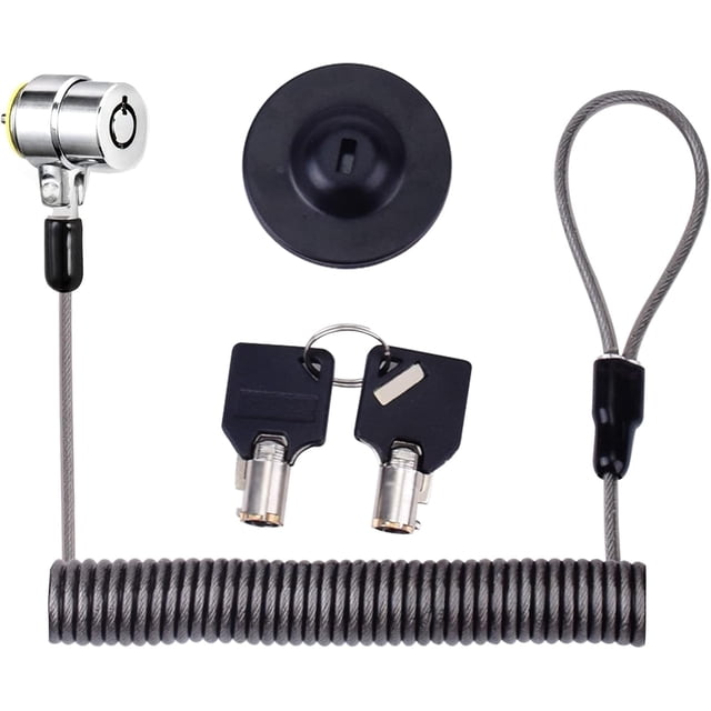 LinenLoon Câble de Verrouillage pour Ordinateur Portable Matériel de Sécurité Antivol Rétractable pour iPad Tablette Ordinateur Portable MacBook Dell HP Lenovo Kindle Surface Samsung Android et Tous les Autres Ordinateurs Portables et Tablettes
