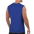 thumbnail image 4 of USNSM Men's Big and Tall Tank Tops Sleeveless Cotton V Neck T-Shirts Plus Size Summer Casual Lightweight Muscle Tees Blue L, 4 of 7